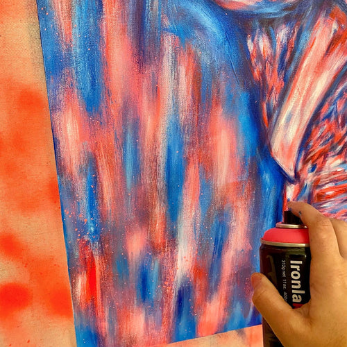'Strength' | Original 48x48" Acrylic Painting on Stretched canvas